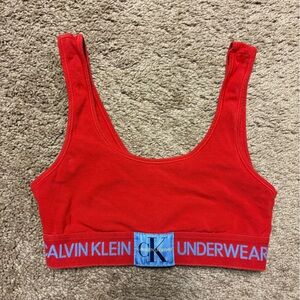 Calvin Klein Red / Blue Sports Bra